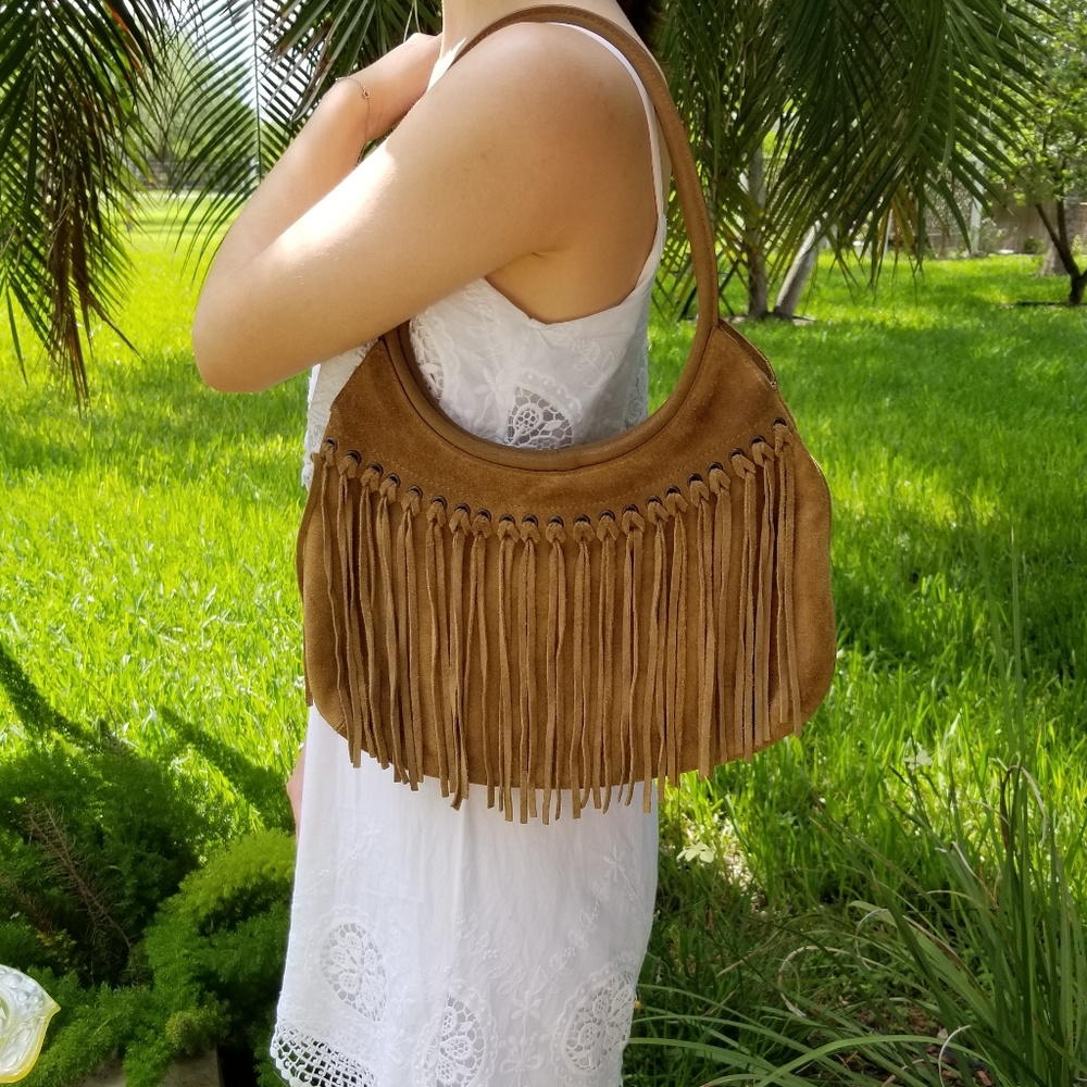 The Limited genuine leather hobo